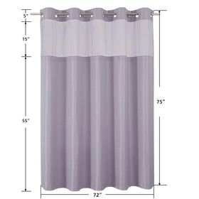 Colorful Star 72x75 inch curtain fits standard showers
