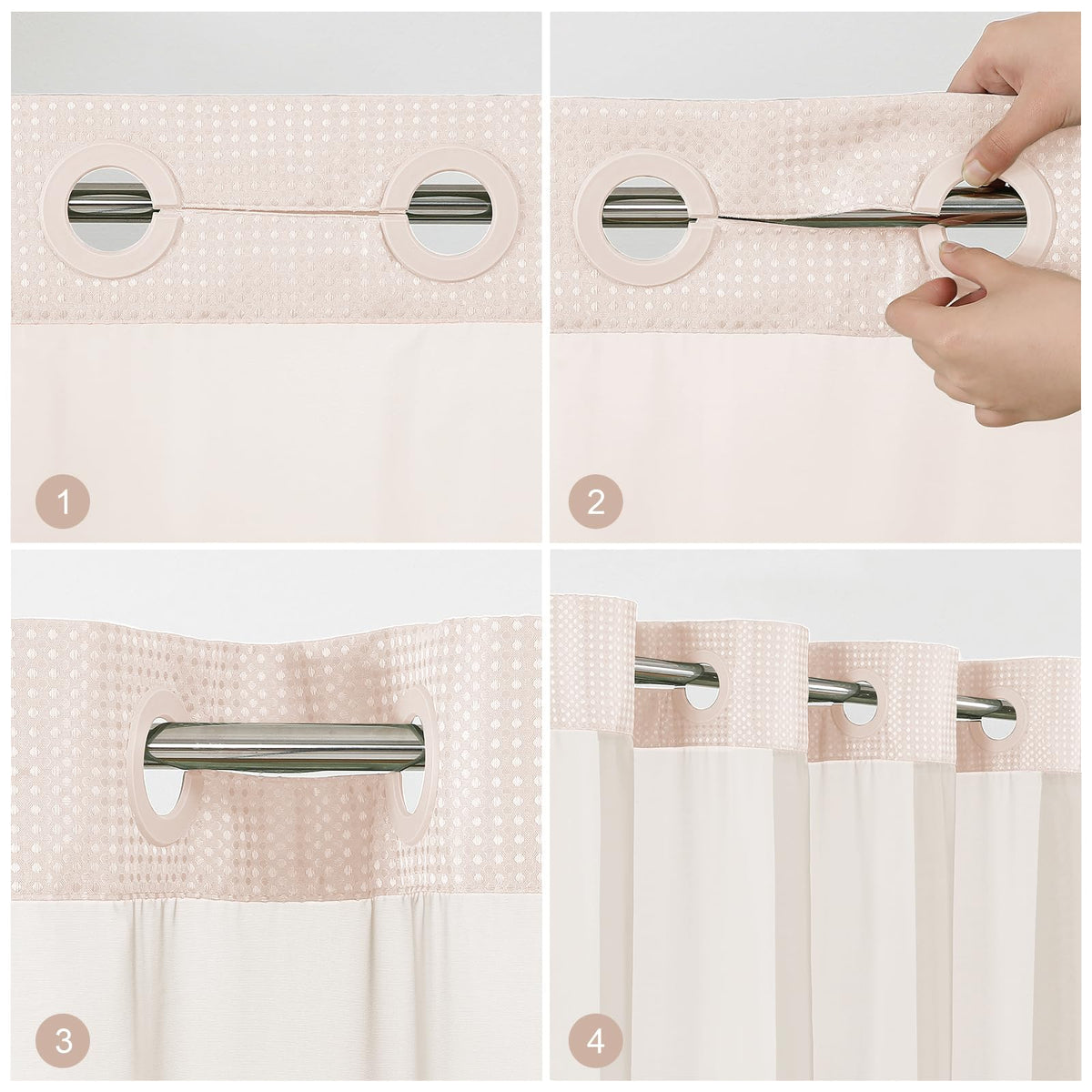 Colorful Star machine-washable curtain for simple cold-water cleaning.