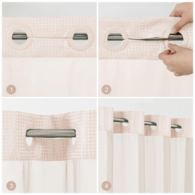 Colorful Star machine-washable curtain for simple cold-water cleaning.