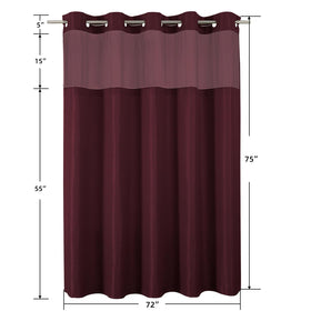 Colorful Star 72x75 curtain suits standard bathtubs and baths.
