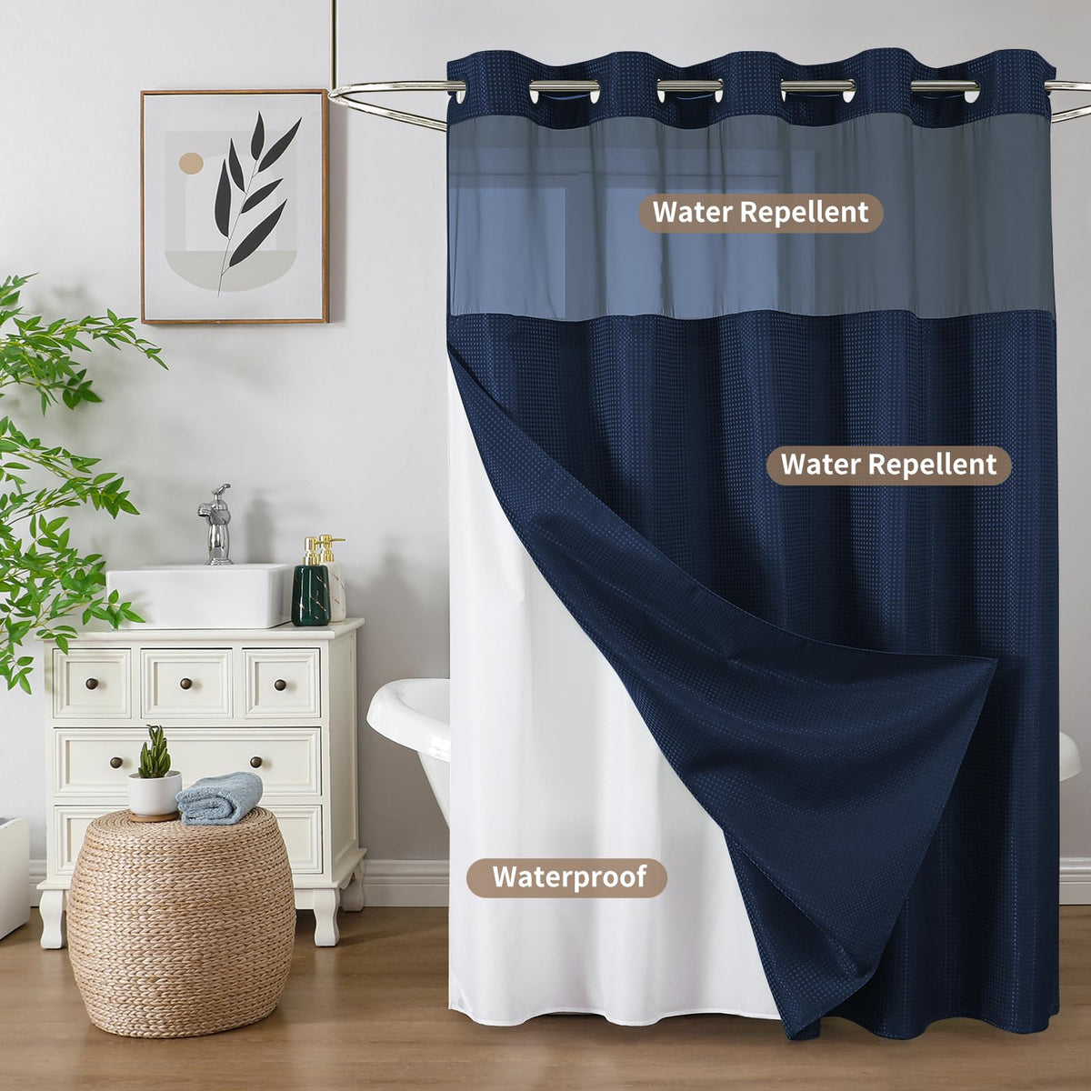 Colorful Star machine-washable curtain for simple, cold-cycle care.