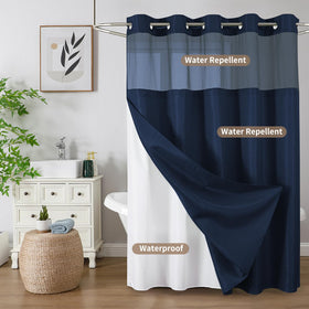 Colorful Star machine-washable curtain for simple, cold-cycle care.