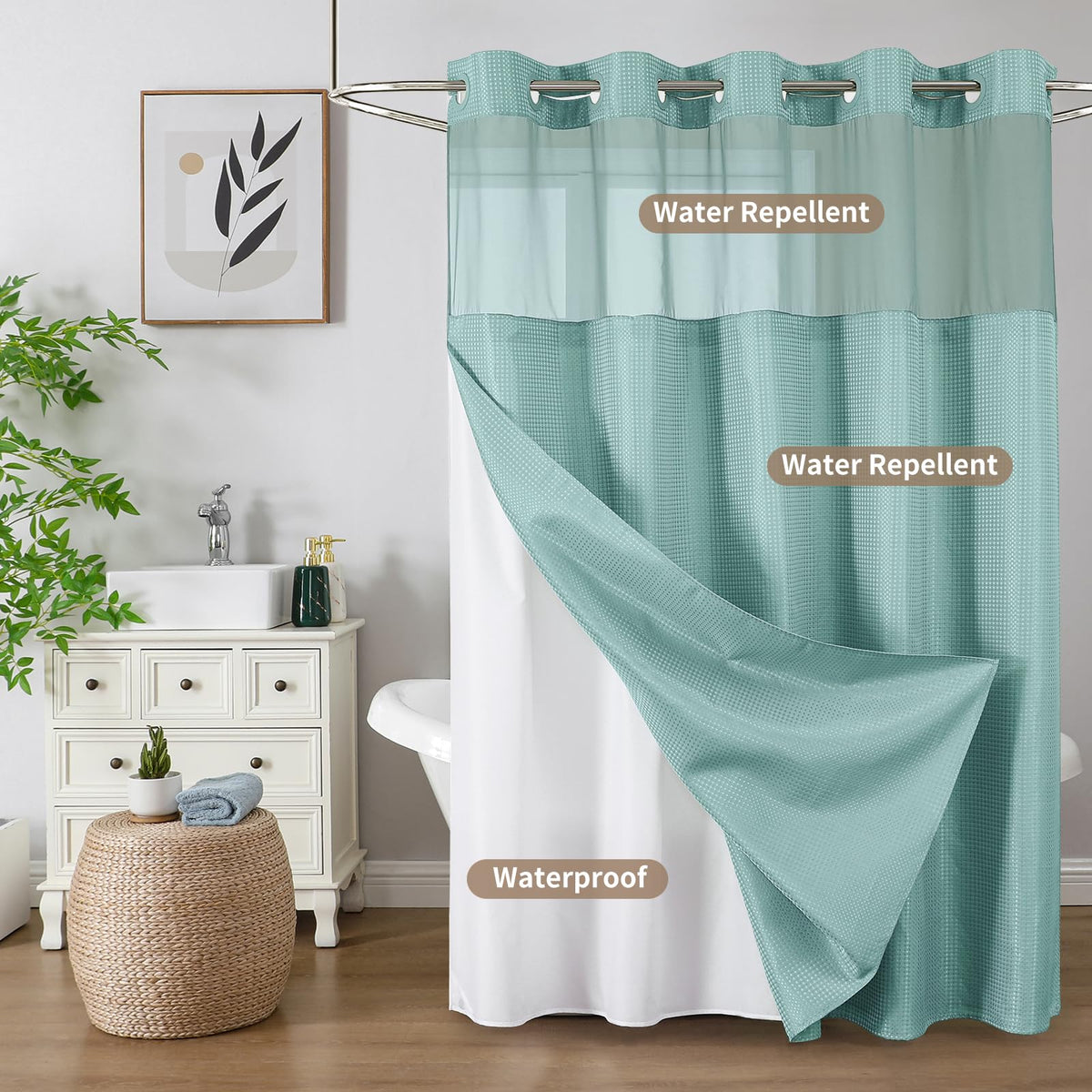Colorful Star machine-washable curtain offers simple, regular care.