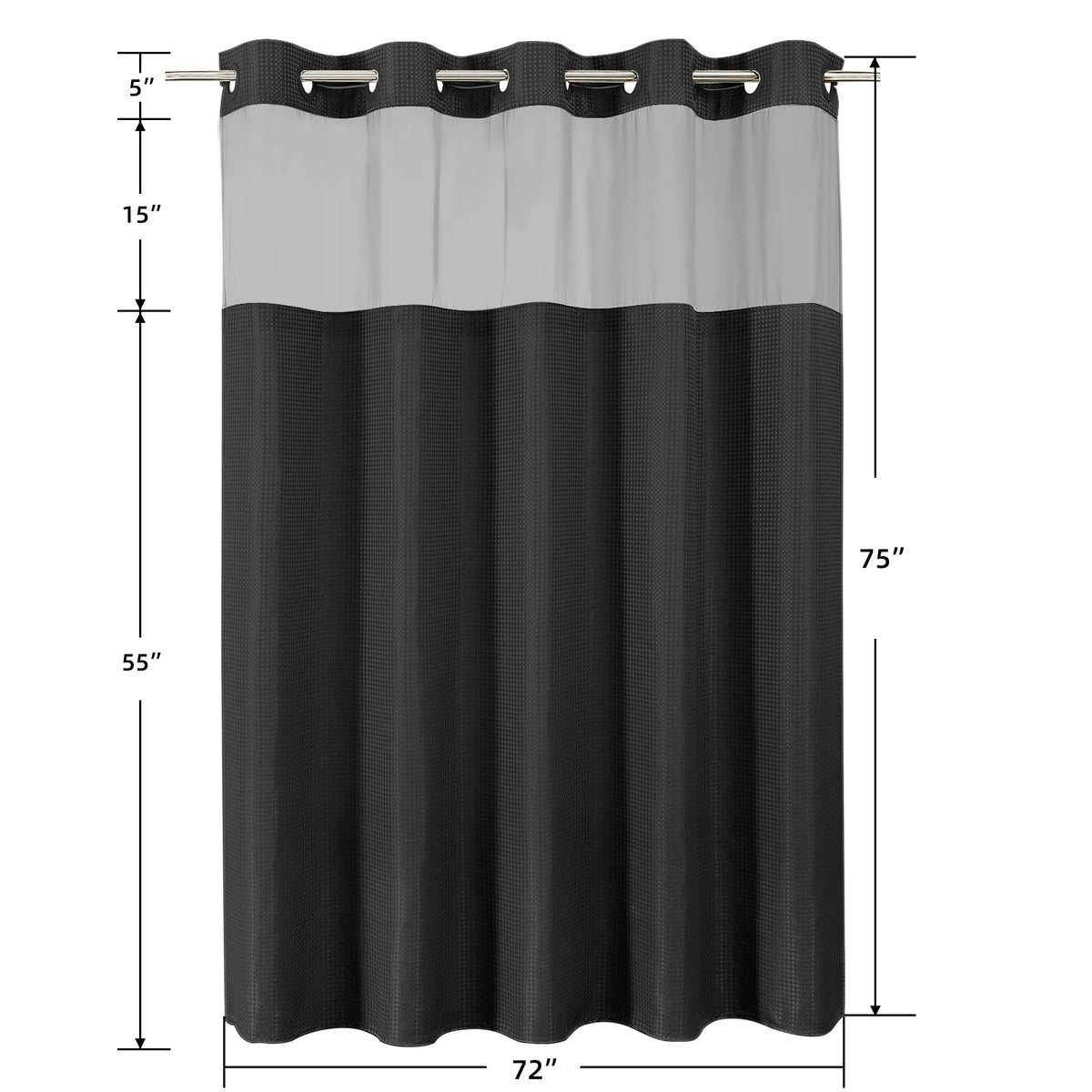 Colorful Star Machine-washable curtain for easy care.