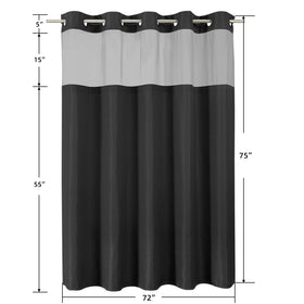 Colorful Star Machine-washable curtain for easy care.