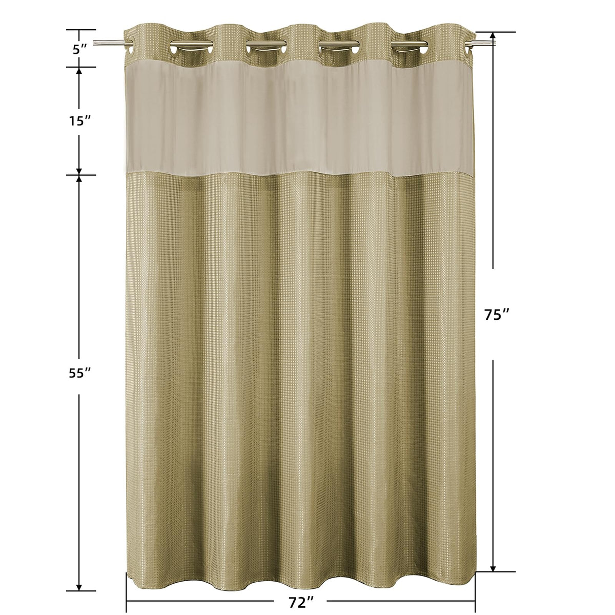 Colorful Star machine-washable curtain for simple cleaning and refresh.