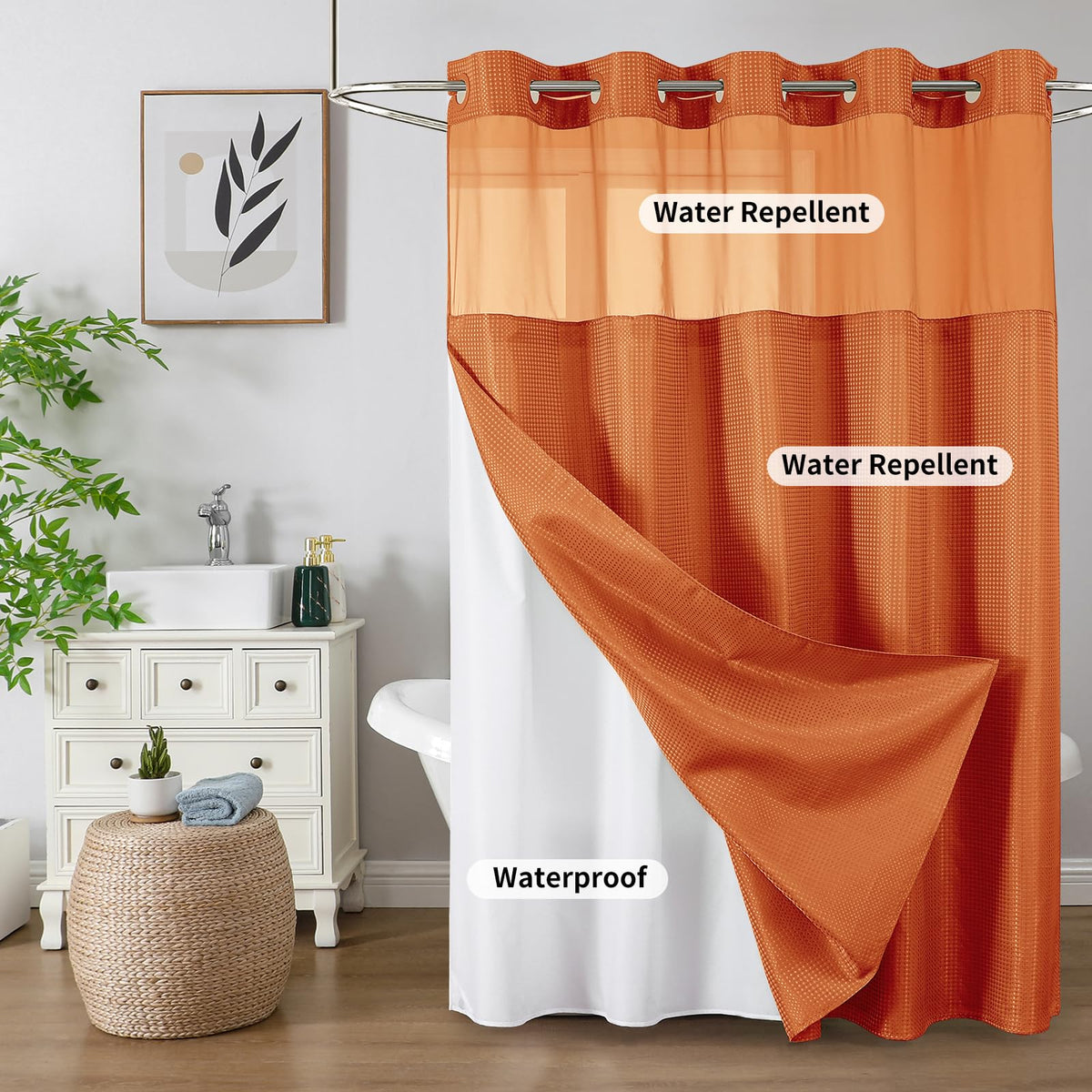 Colorful Star machine-washable curtain for easy care and long-lasting use.