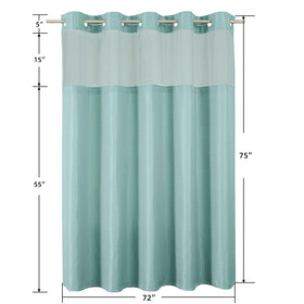 Colorful Star mesh top window lets light in while preserving privacy.