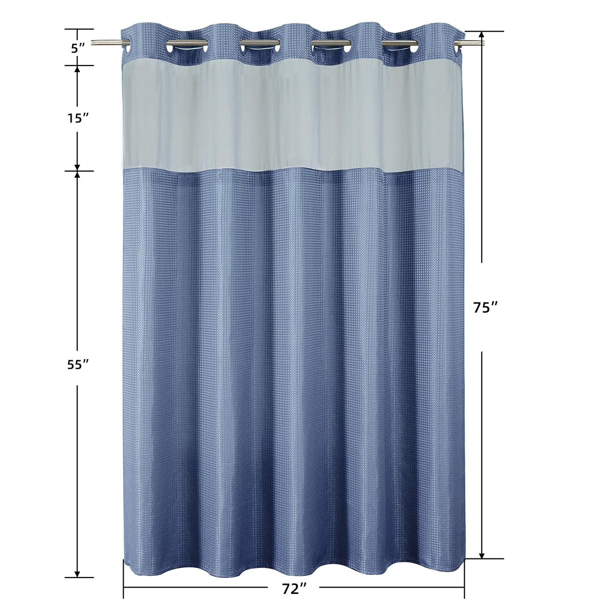 Colorful Star moonlight blue color creates a calming bathroom feel