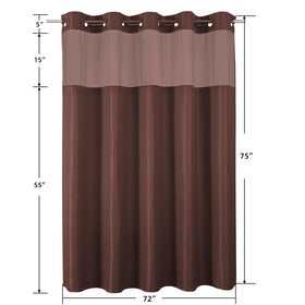 Colorful Star shower curtain machine washable for easy care.