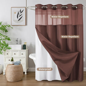 Colorful Star shower curtain skin-friendly fabric feels soft.