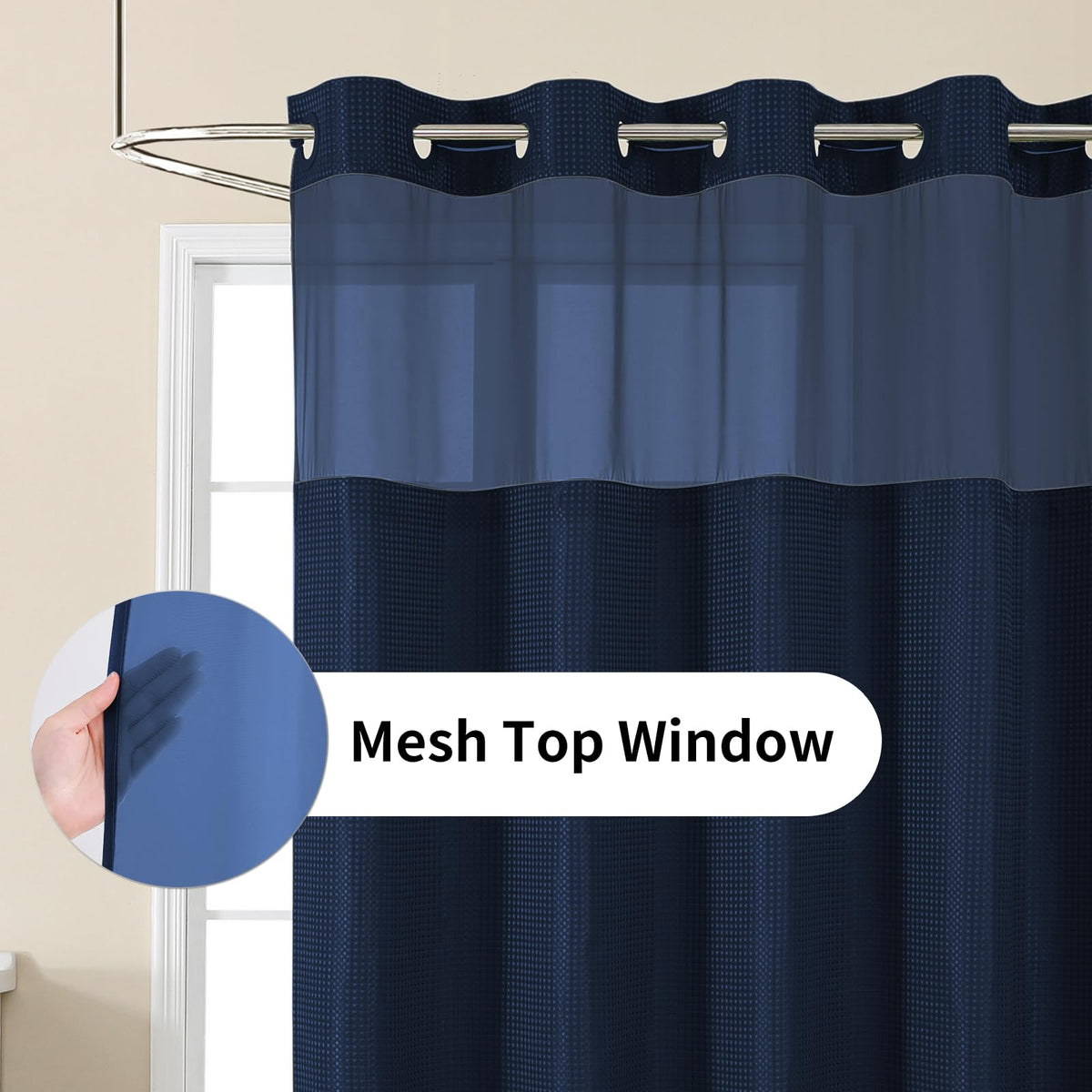 Colorful Star snap-in liner provides waterproof protection for easy cleaning.
