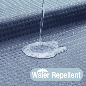 Colorful Star water-repellent fabric keeps the bath area drier