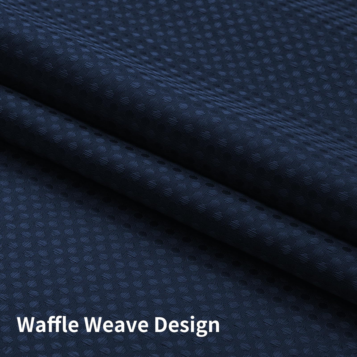 Colorful Star waffle fabric with water-repellent finish helps keep floors dry.