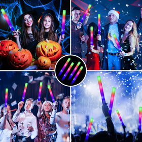 ColorHome Glow Sticks battery inside for long-lasting brightness during parties