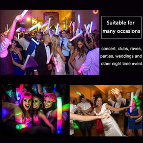 ColorHome Glow Sticks writable surface for personalized names and messages