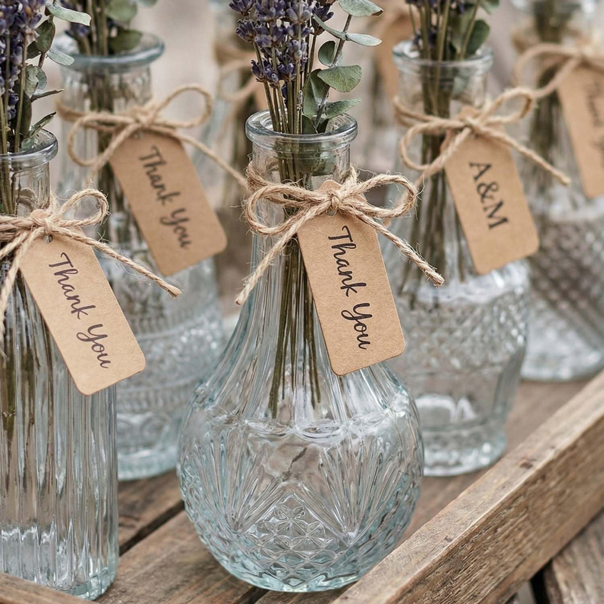 ColoVie dishwasher-safe glass vase for easy event prep.
