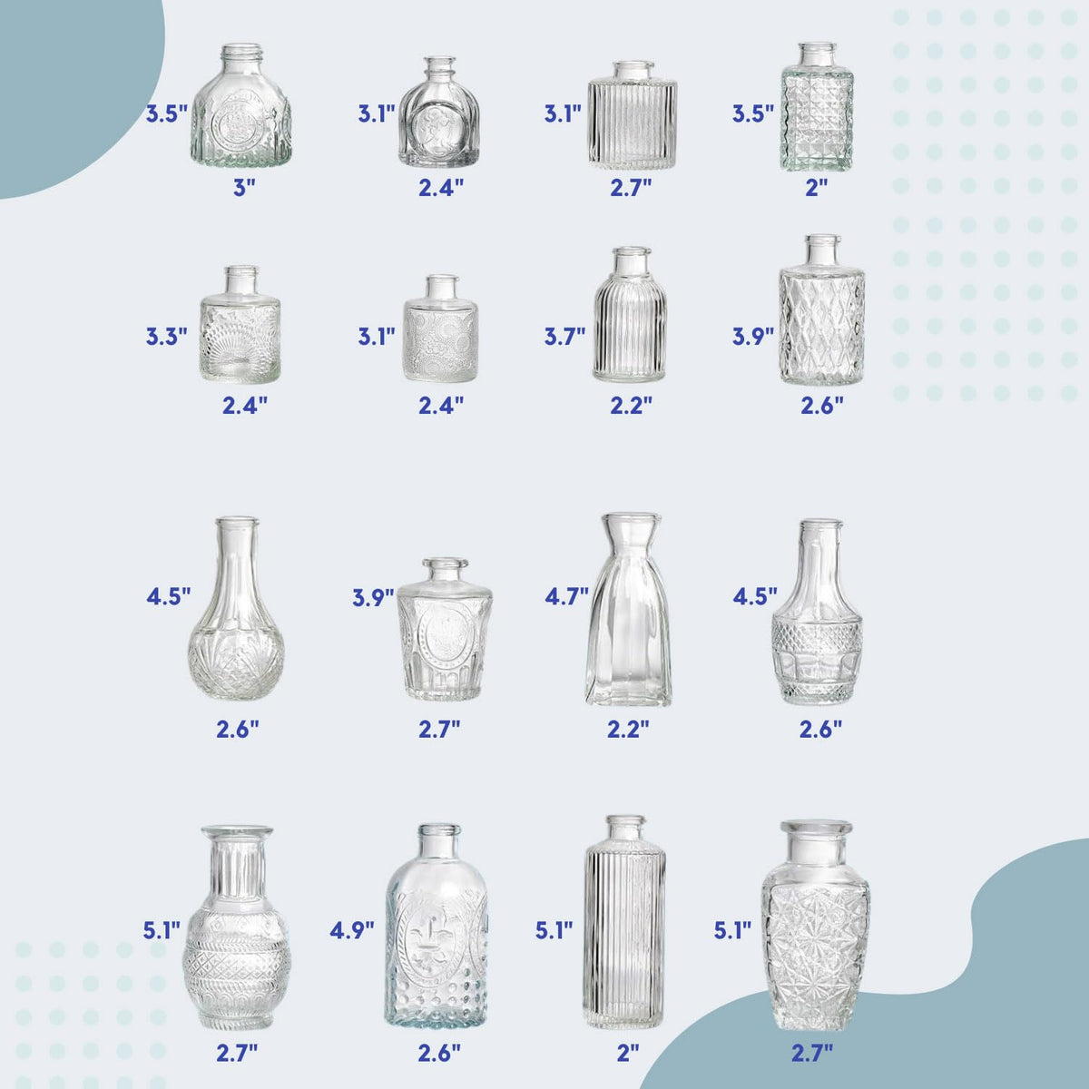 ColoVie bulk vases arrive securely packed for bulk events.