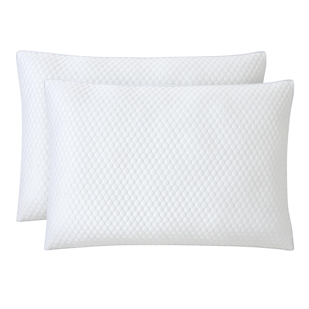 Columbia Ice Fiber pillow cover closeup highlighting breathable, moisture-wicking fabric.
