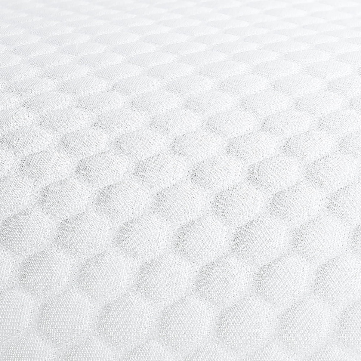 Columbia Ice Fiber pillow fiberfill detail showing plush, down-like feel.
