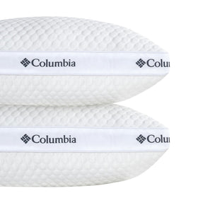 Columbia Ice Fiber pillow side sleeper setup demonstrating proper head and neck support.