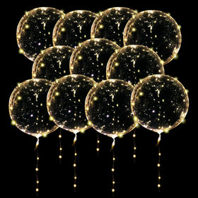 ComboJoy LED balloons inflation-ready for quick setup and stunning glow.