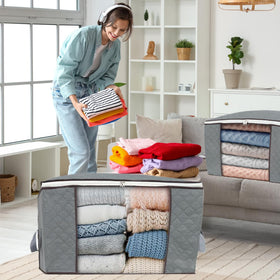 king-size comforter fits neatly inside a combocube bag