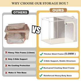 combocube foldable design folds flat for space-saving storage