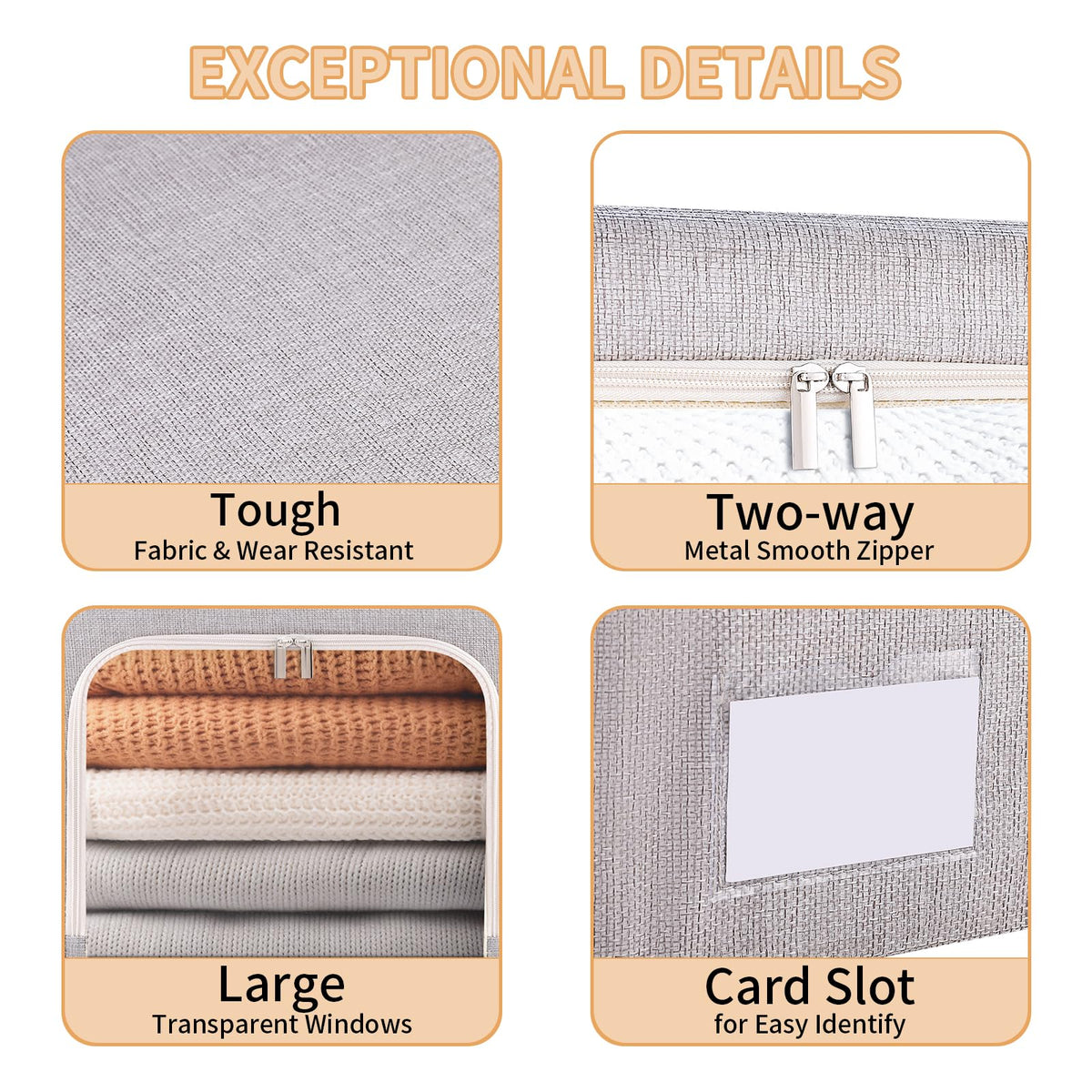 combocube linen fabric protects garments from dust and moisture