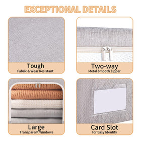 combocube linen fabric protects garments from dust and moisture