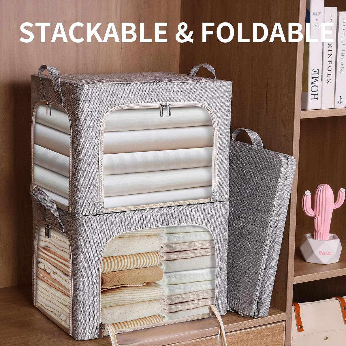 combocube sturdy metal frame keeps bins rigid for stacking