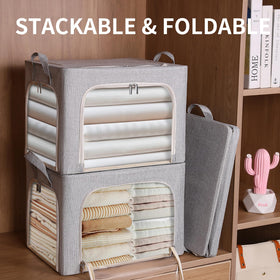 combocube sturdy metal frame keeps bins rigid for stacking