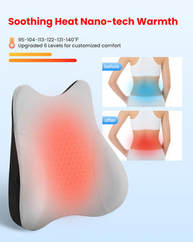 COMFIER lumbar support pillow ideal for gaming chairs and focused comfort