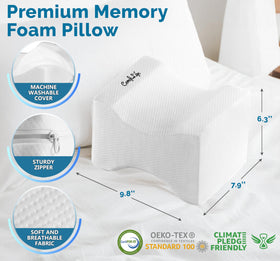 ComfiLife breathable cover keeps pillow cool and fresh overnight.
