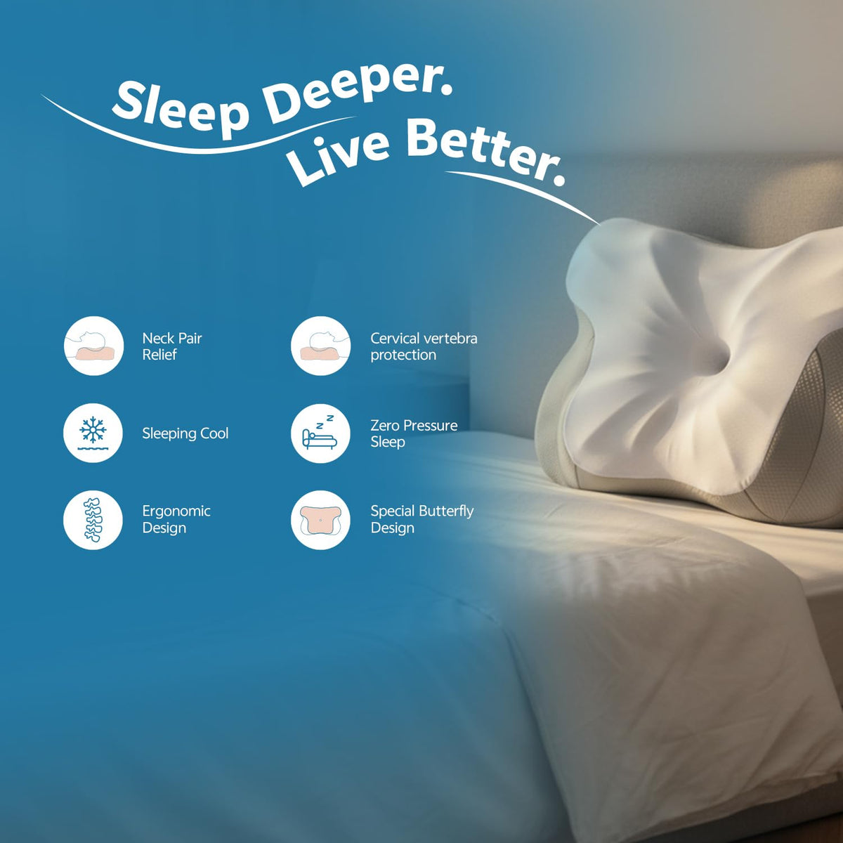 Skin-friendly, breathable top surface with micro-perforations keeps you cool.