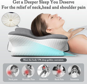 Comforshare Home removable cotton-poly pillowcase for easy cleaning and breathability.