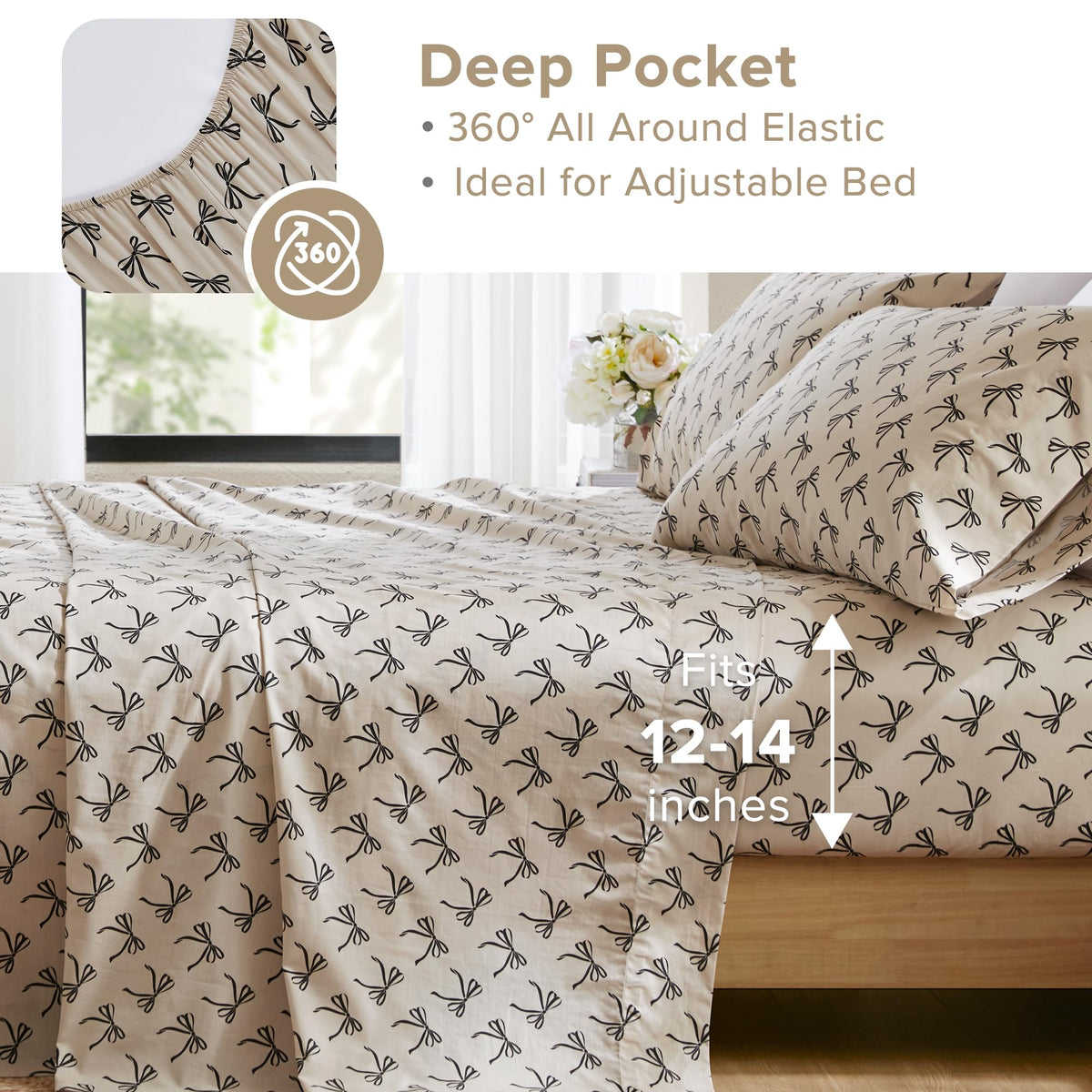 Close-up of Comfort Spaces 100% cotton texture highlighting breathability