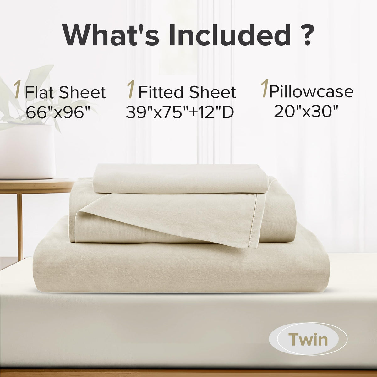 Durable stitching on Comfort Spaces sheets supports everyday wear.