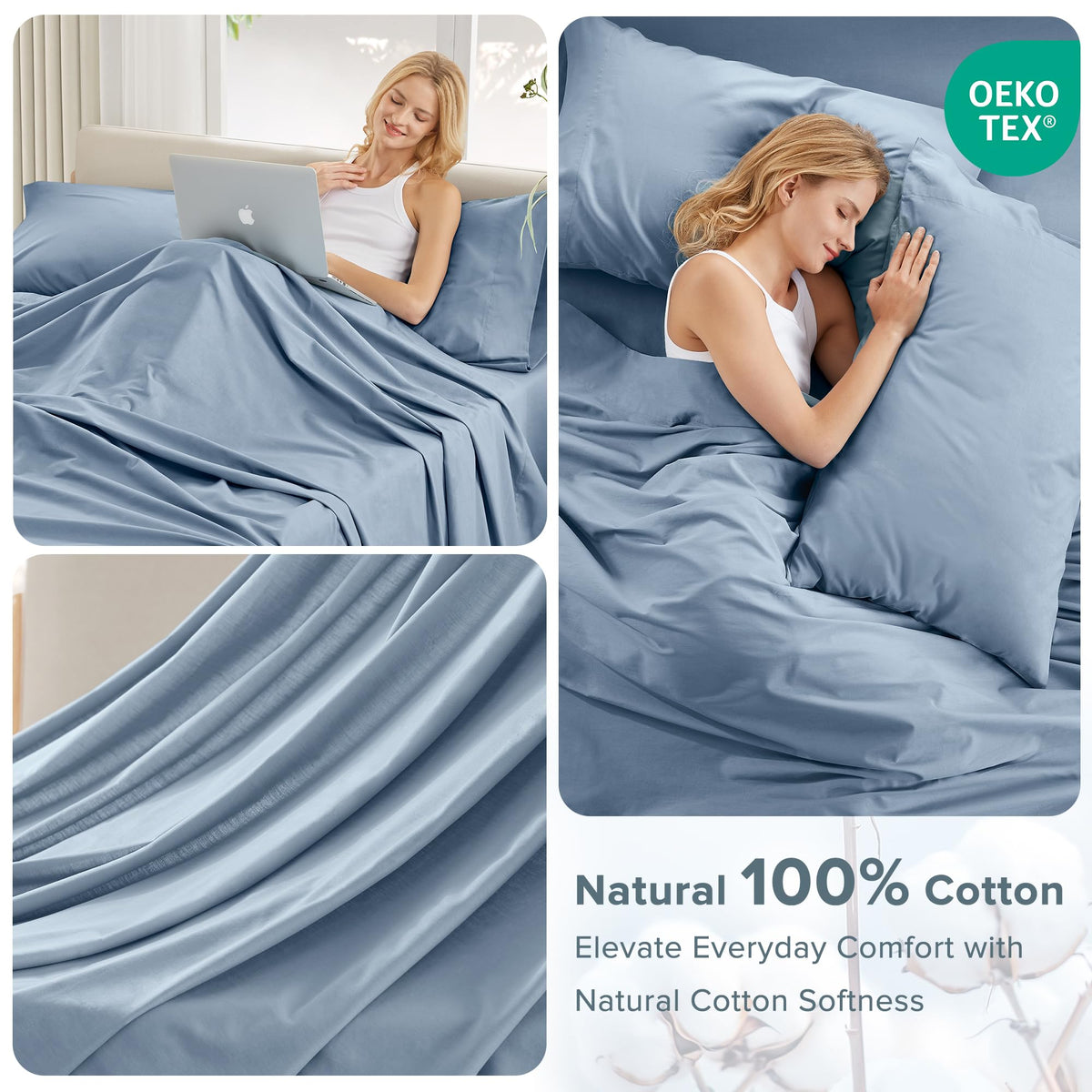 Comfort Spaces all-season bedding textures suited for year-round comfort.
