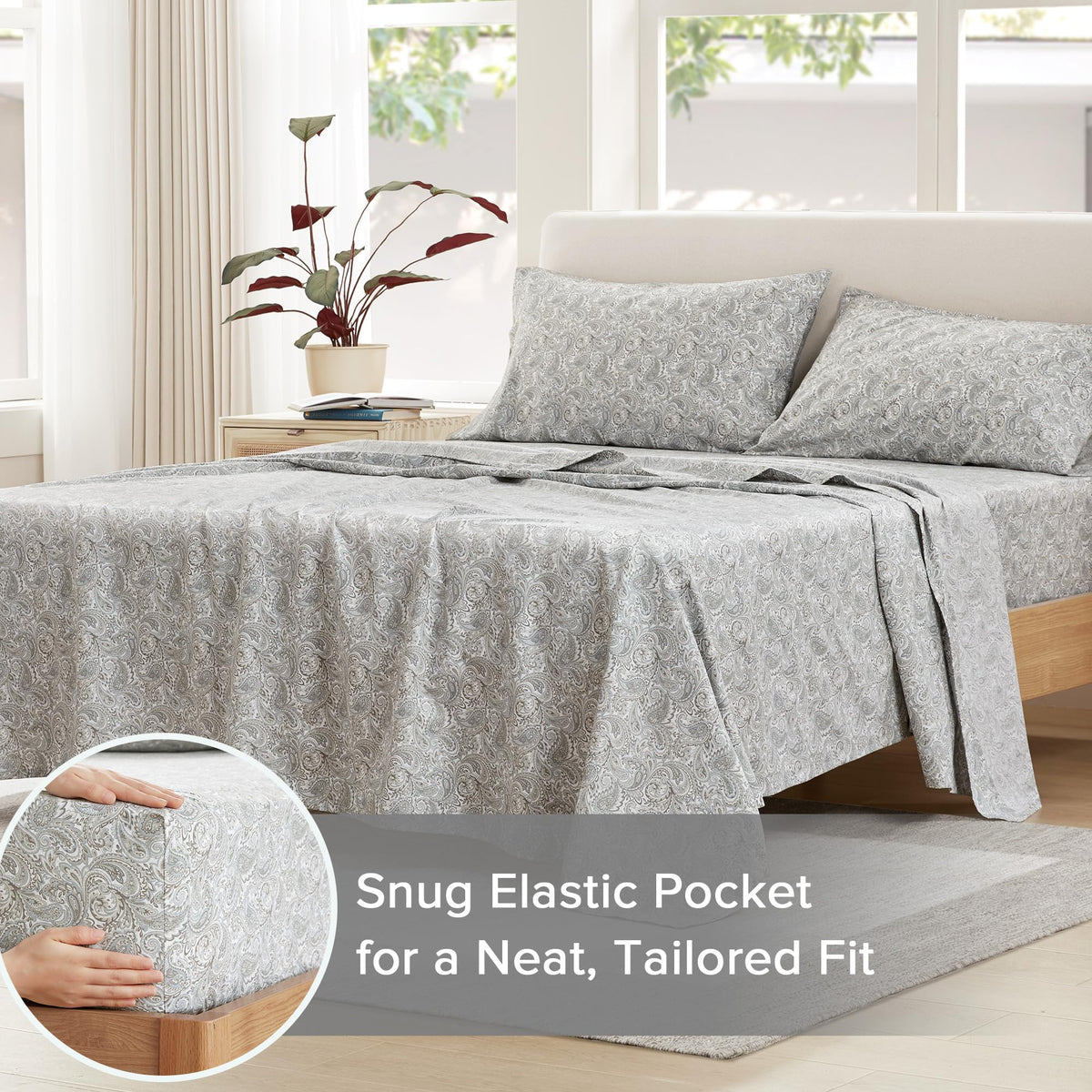 Comfort Spaces all-season sheet set for year-round comfort