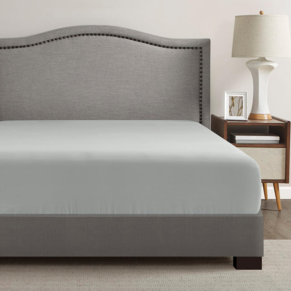 Comfort Spaces CoolMax fitted sheet close-up showing soft fabric texture for comfort