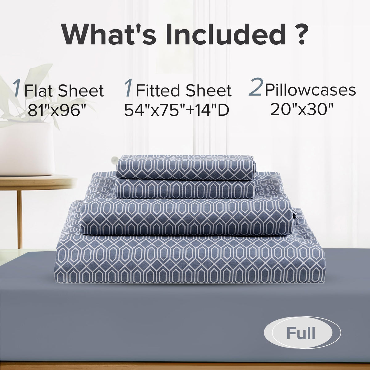 Diamond Blue colorway on Comfort Spaces bed setup for stylish decor