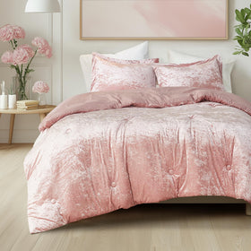 Comfort Spaces Juliette Luxe velvet face texture for all-season comfort.