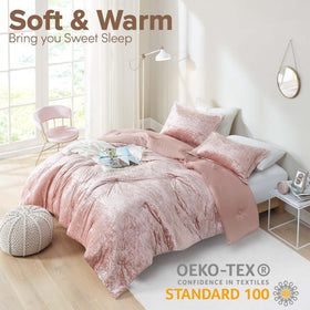 Comfort Spaces Juliette soft brushed microfiber reverse offers plush warmth and easy care.