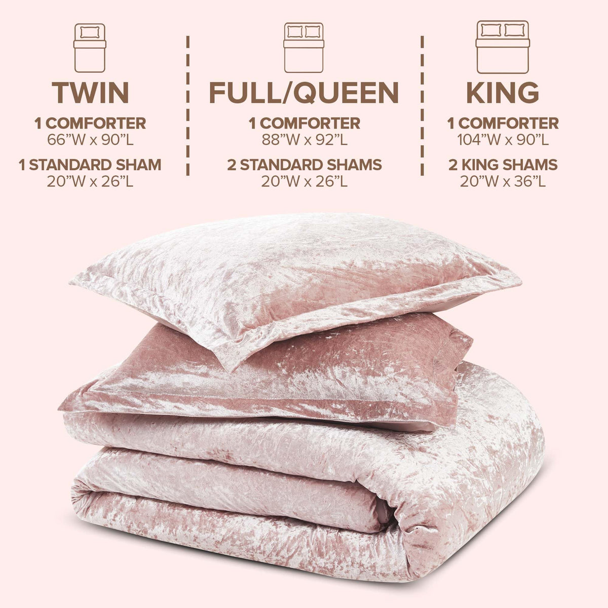 Comfort Spaces Juliette standard shams completing the coordinated set.