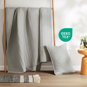 Comfort Spaces Kienna all-season bedding styled in a modern bedroom setting.