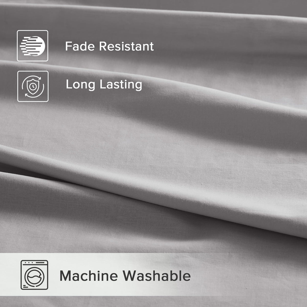 Comfort Spaces machine-wash easy care keeps sheets soft after laundry