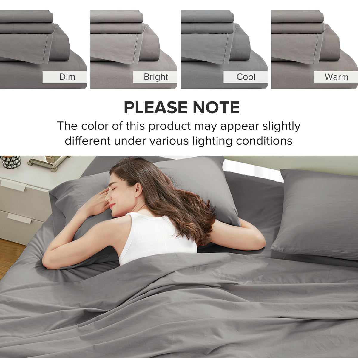 Comfort Spaces machine washable design for easy care and quick freshness.