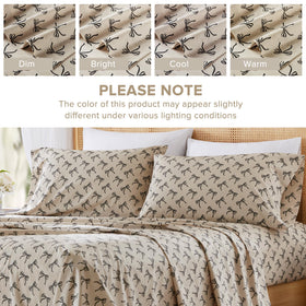 Easy-care features of Comfort Spaces Bow cotton sheets being washed