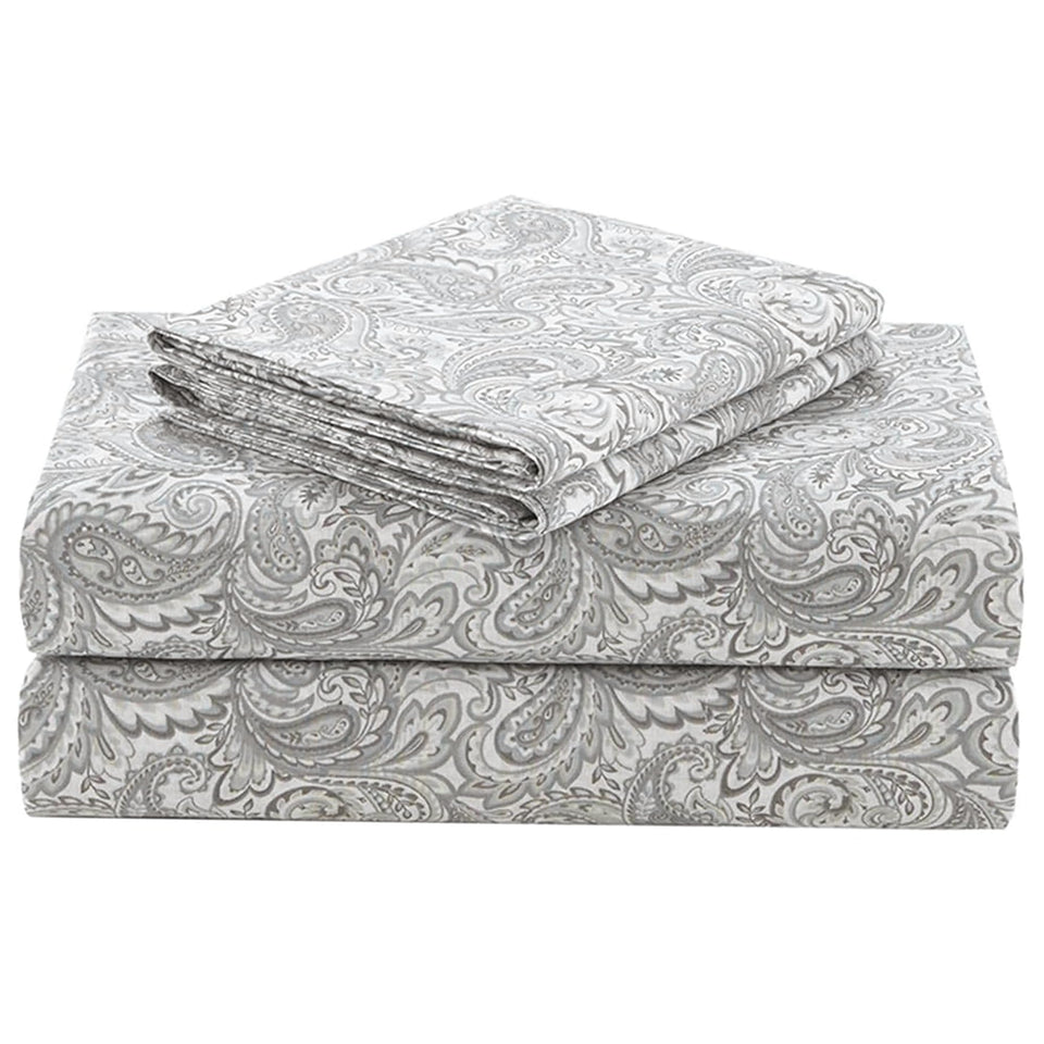 Comfort Spaces paisley-print sheet set for elegant bedroom style